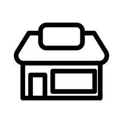 store icon or logo isolated sign symbol vector illustration - high quality black style vector icons