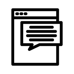 chat icon or logo isolated sign symbol vector illustration - high quality black style vector icons