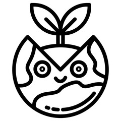 plants on earth icon