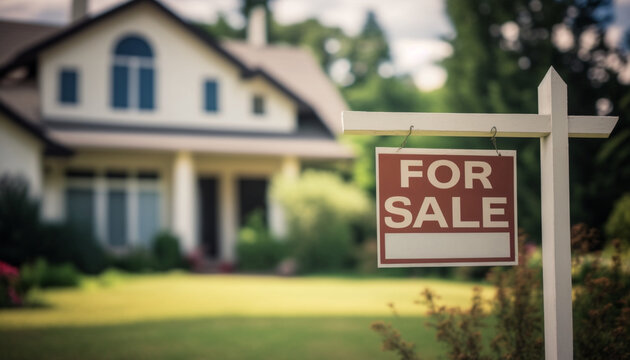 Home For Sale Sign Created With Generative Ai