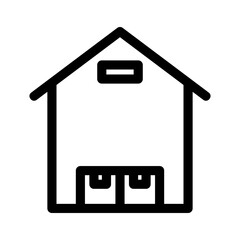 warehouse icon or logo isolated sign symbol vector illustration - high quality black style vector icons