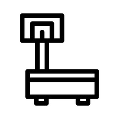 weight scale icon or logo isolated sign symbol vector illustration - high quality black style vector icons