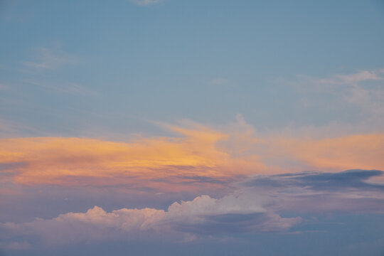 Sunset over clouds in Escalante, Utah during a summer roadtrip.