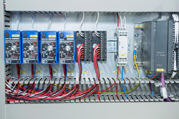 Close-up of distribution fusebox, Munich, Bavaria, Germany