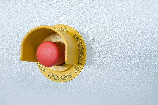 Close-up of emergency alarm, Munich, Bavaria, Germany