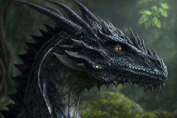 close up of a dragon