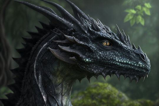 close up of a dragon