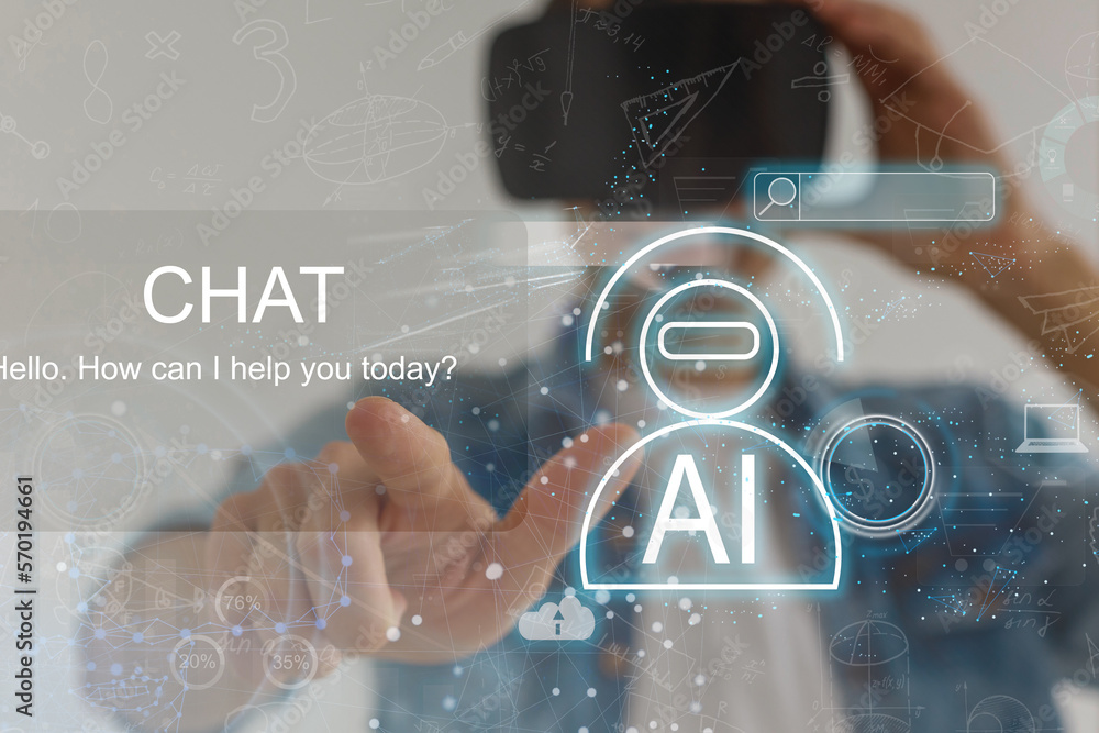 Poster artificial intelligence industry integration iot industrial business web computing concept. ai facto