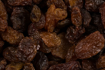 Sweet raisins background