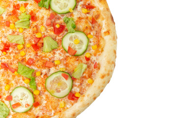 veggie pizza close up 