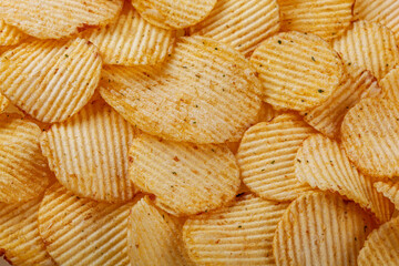Lots of potato chips, texture