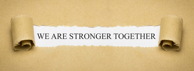 We are stronger together