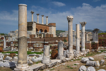 In the ancient ruins of Selcuk