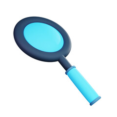 3D Magnifying Glass Illustration