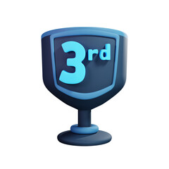 3D Trophy 3rd Illustration