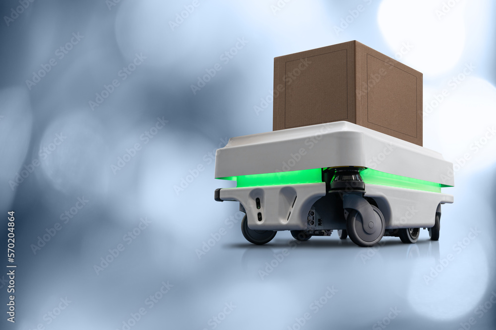 Poster Mobile robot for transporting boxes