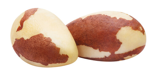 Delicious brazil nuts cut out