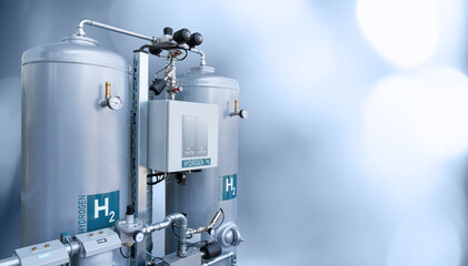 Machine for the production of hydrogen by electrolysis	