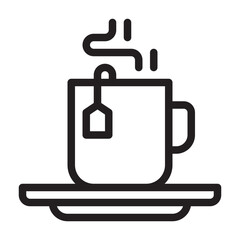Tea line icon