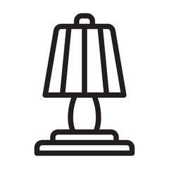 Lamp Table line icon