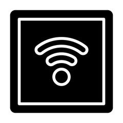 Wifi glyph solid icon