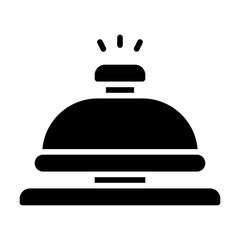 Bell glyph solid icon