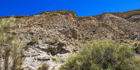 Tabernas Desert Nature Reserve, Special Protection Area, Hot Desert Climate Region, Tabernas, Almería, Andalucía, Spain, Europe