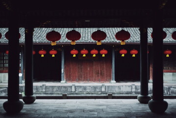 ancient chinese building in Ningbo, Tianyige