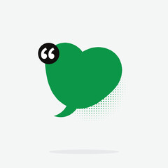 Retro cartoon speech bubble with halftone screen shadow and modern color