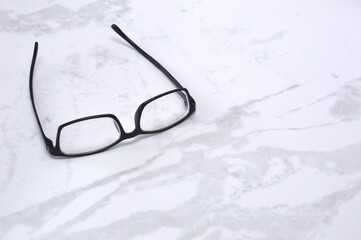 glasses in the snow