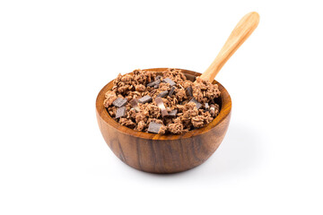 muesli with pieces of chocolate