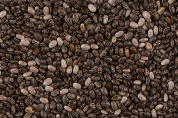 Chia seeds closeup
