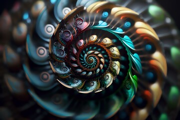 series of intertwined spirals, symbolising the cyclical process of iteration and refinement that is central to successful team project work (AI Generated)