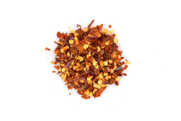 Pile of a crushed red pepper