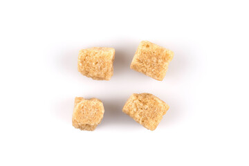 Brown cane sugar cubes