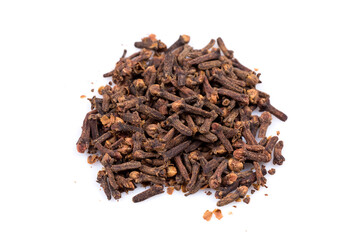 Cloves isolated on white background