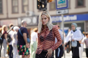 Obraz premium a beautiful day with Olga in street
