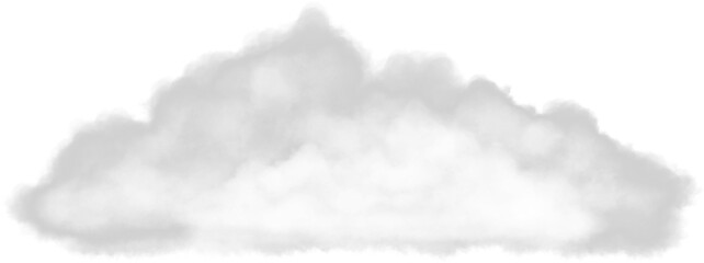realistic wadded wisps of clouds isolated