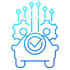car diagnostics, line icon