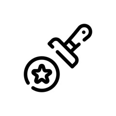 stamp line icon