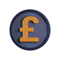 Pound Coin 3D Icon