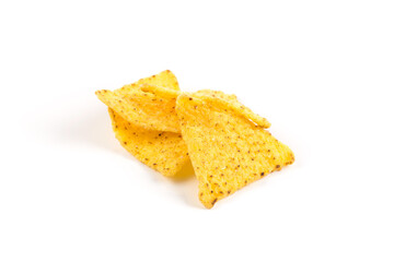 Salted corn snack nachos chips