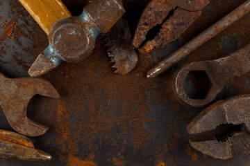 Old rusty tools