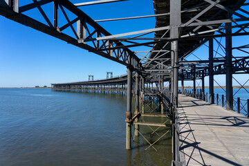 Tinto river Company Dock built in 1874. Huelva, Andalucia, Spain.