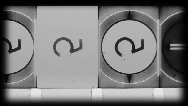 Cinema film intro countdown