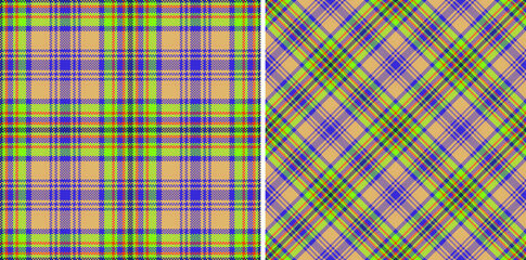 Vector textile seamless. Texture check fabric. Background plaid pattern tartan.