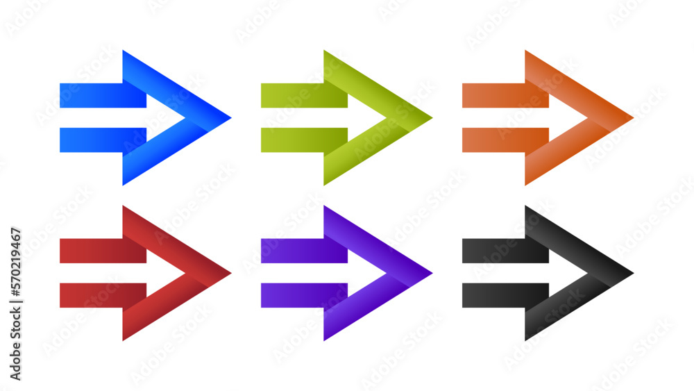 Poster arrows set vector collection. arrow icon. arrow. on white background transparent background png file