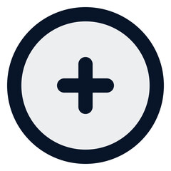 Obraz premium add filled line icon