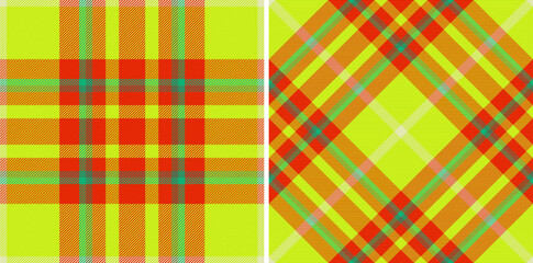 Plaid check seamless. Background pattern textile. Tartan fabric texture vector.