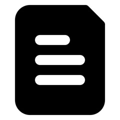 document solid icon